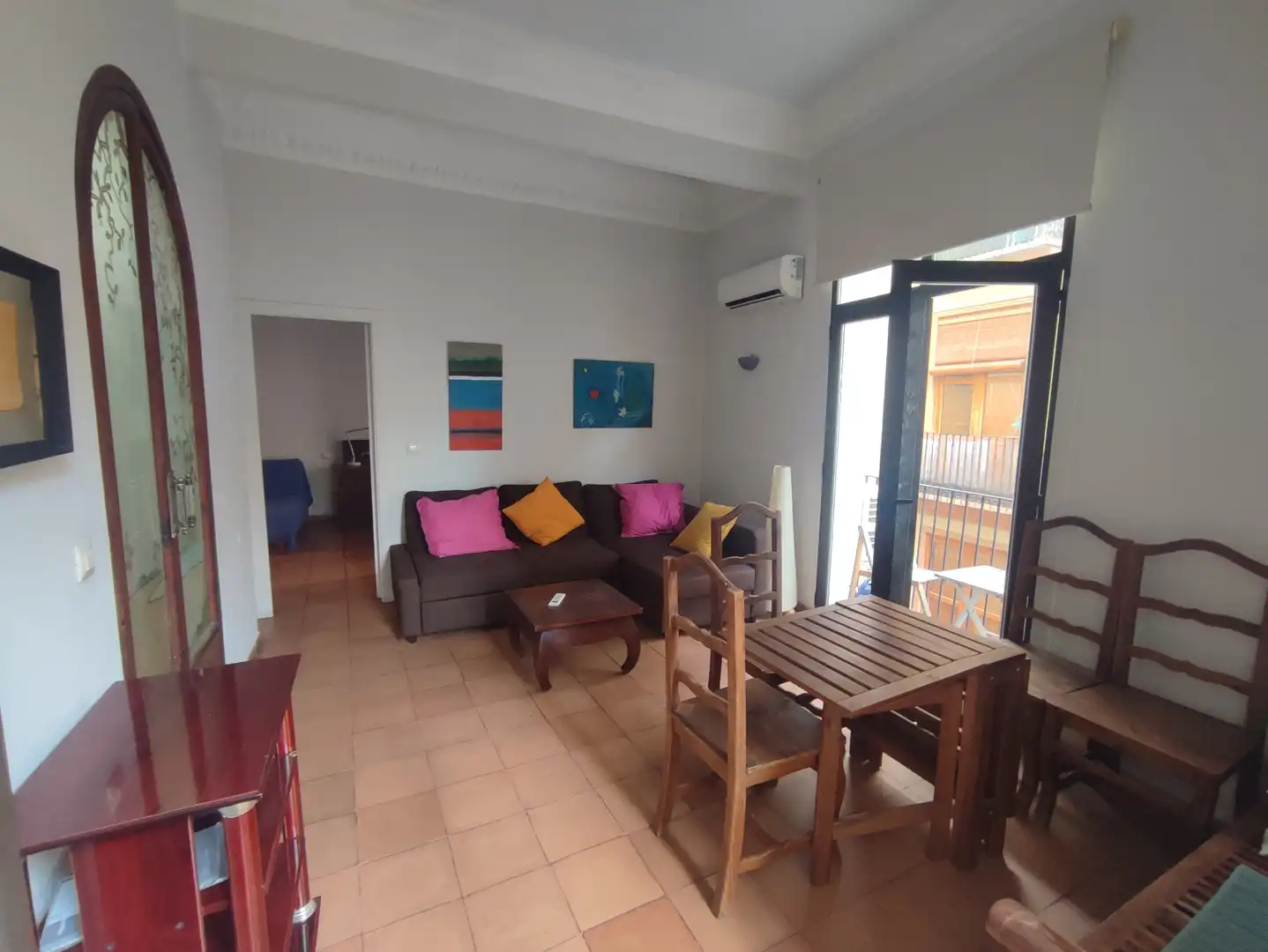 Sala de estar de Piso en venta en Valencia con Aire acondicionado, Amueblado y Balcón