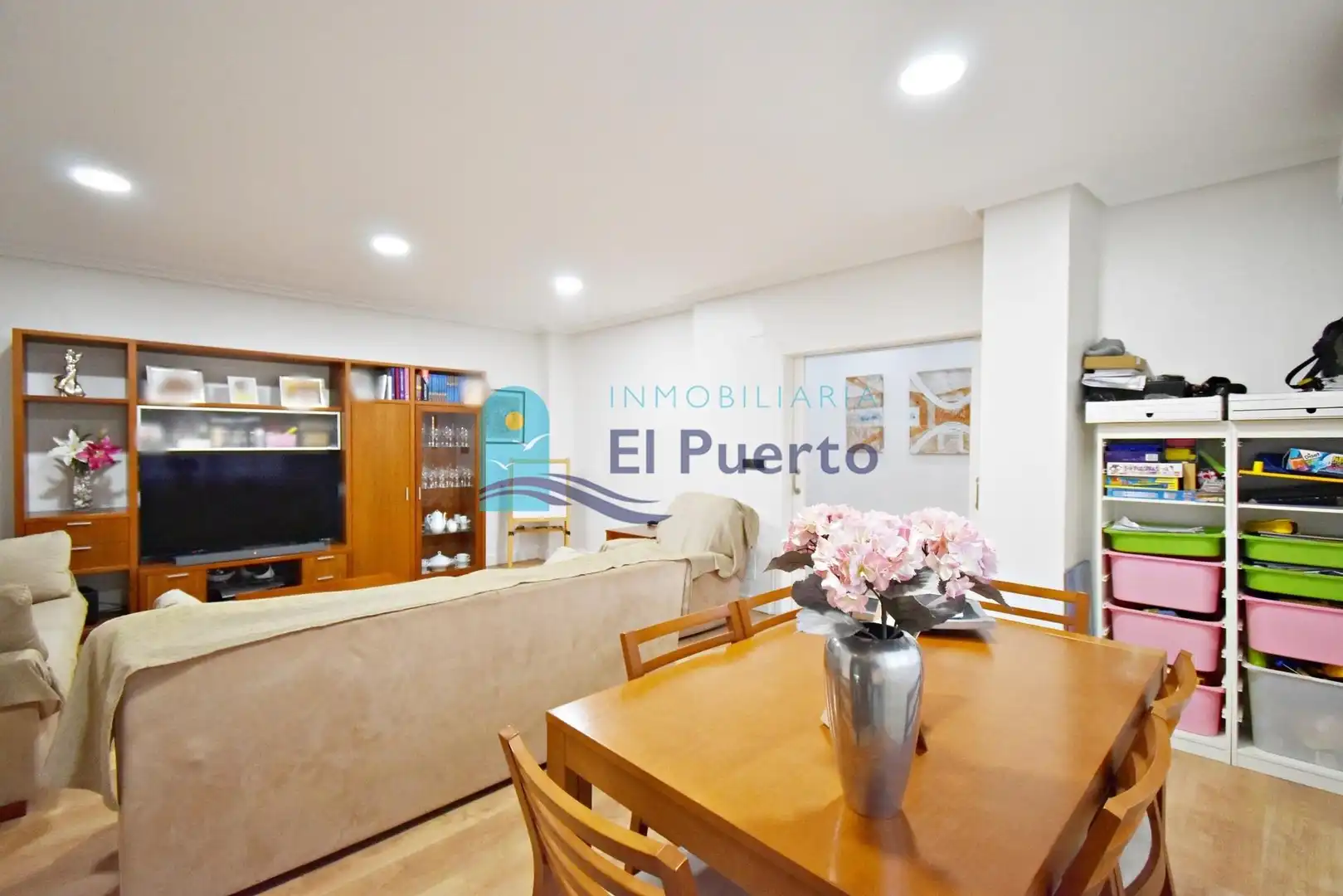 Living room of Flat for sale in Mazarrón  with Air Conditioner, Terrace and Furnished