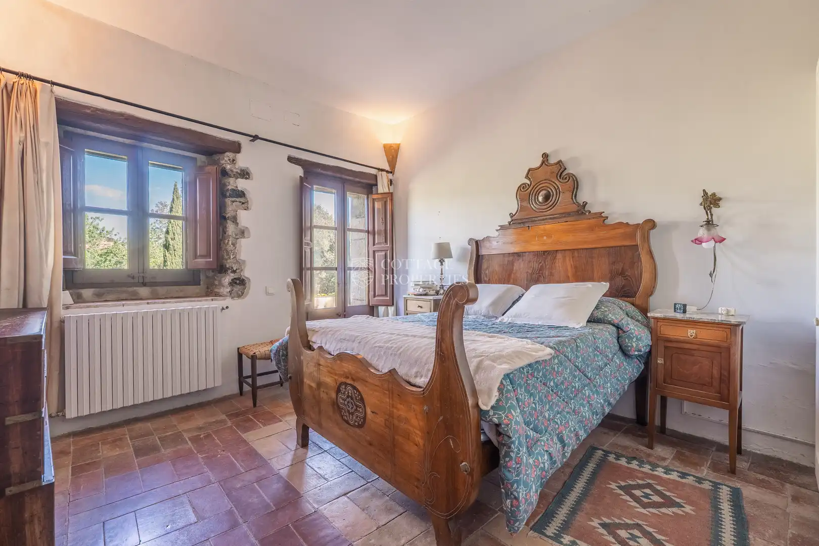 Bedroom of Country homes for sale in Foixà  with Air Conditioner, Private garden and Swimming Pool