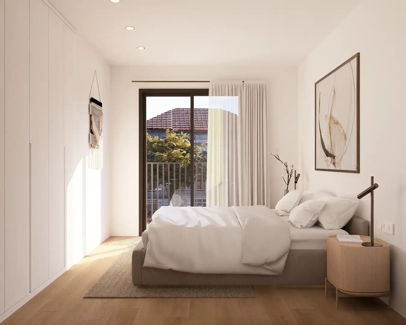 Bedroom of Flat for sale in La Garriga  with Air Conditioner, Heating and Parquet flooring
