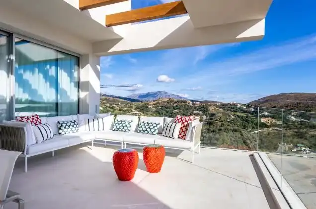 Terrace of Apartments for rent in Benahavís  with Air Conditioner, Heating and Parquet flooring
