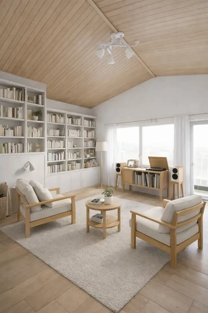 Sala de estar de Dúplex en venta en Vilablareix con Parquet, Terraza y Horno