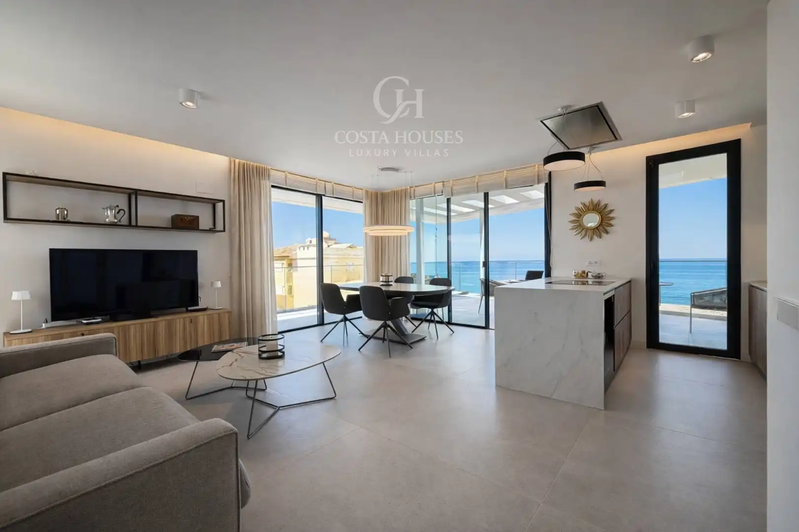 Sala de estar de Ático en venta en Dénia con Aire acondicionado, Calefacción y Jardín privado