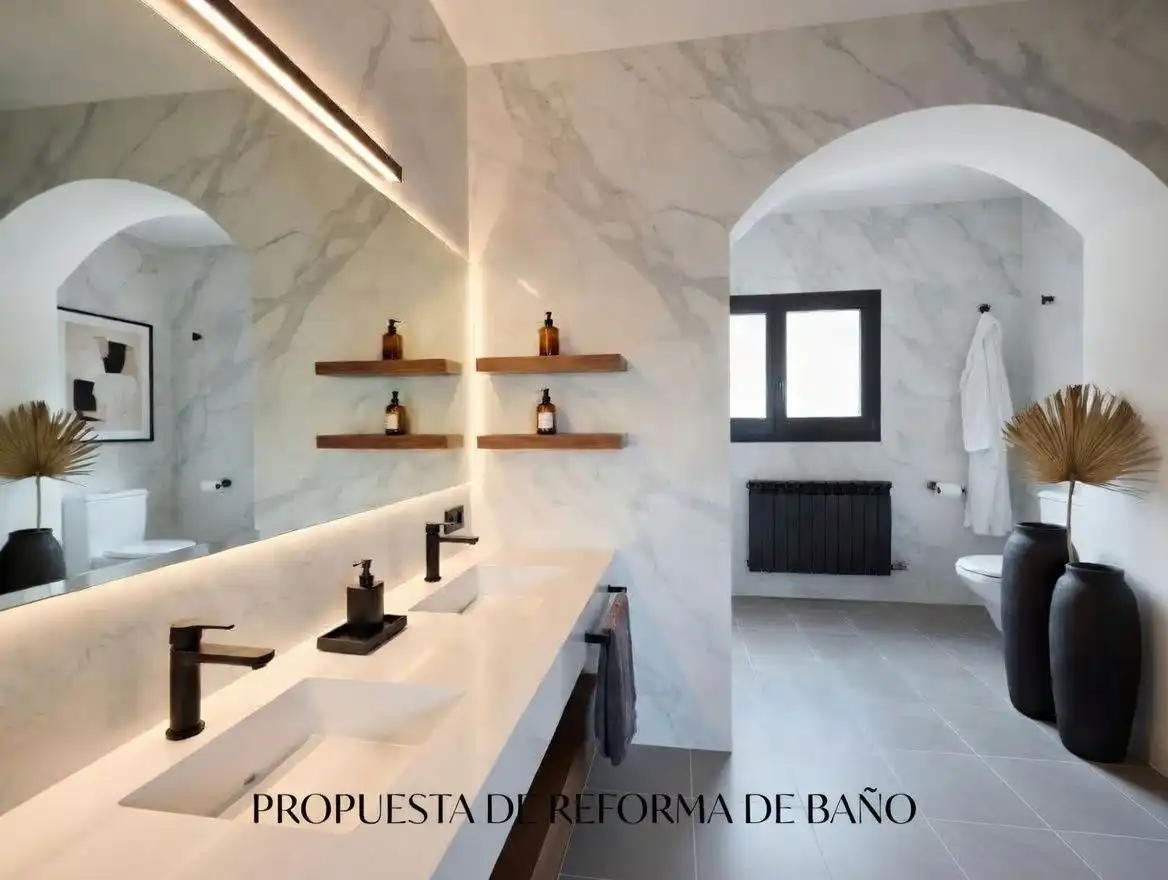 Baño de Casa o chalet en venta en Vallirana con Calefacción, Jardín privado y Terraza