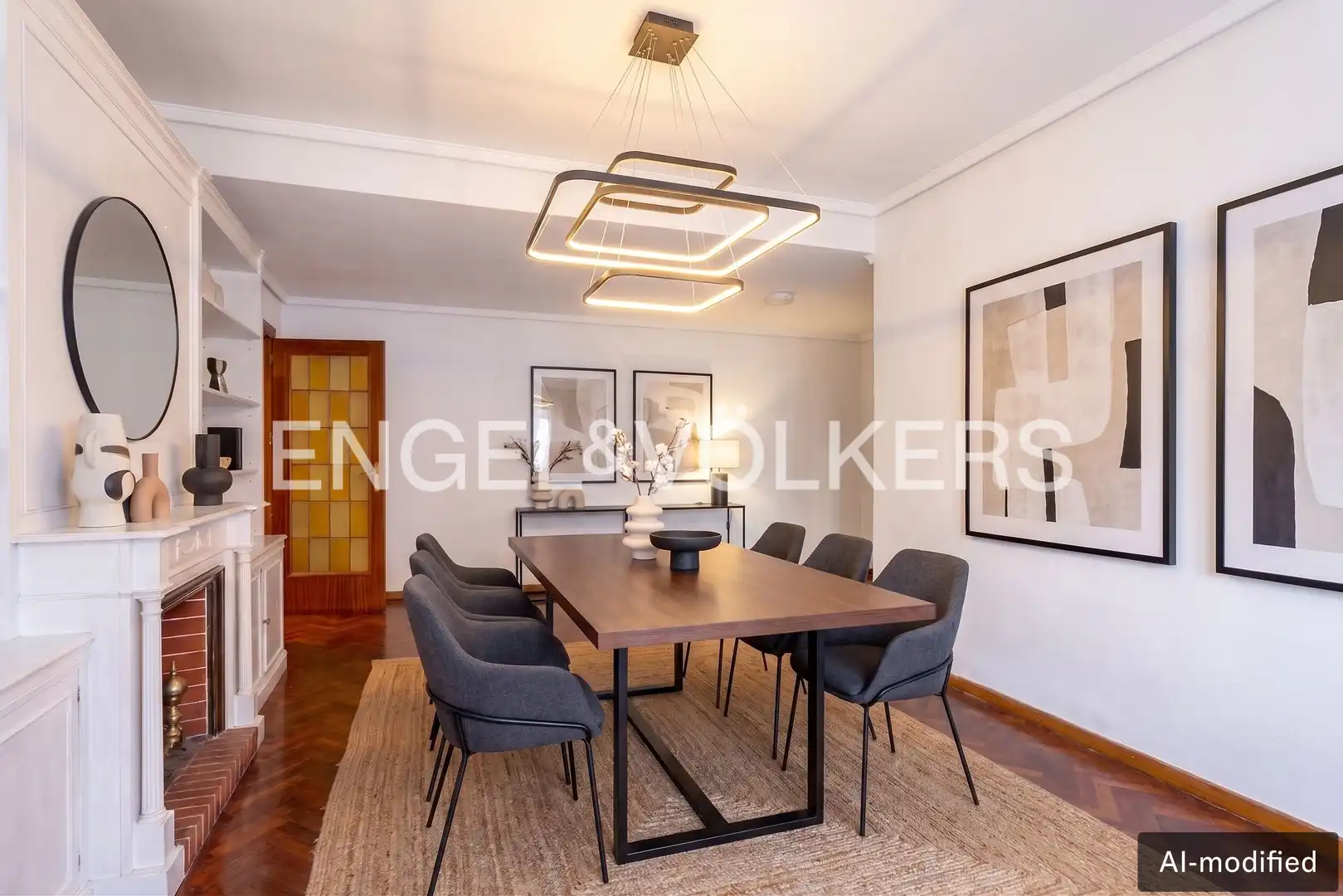 Esszimmer von Wohnung zum Verkauf in Madrid mit Heizung und Parkett