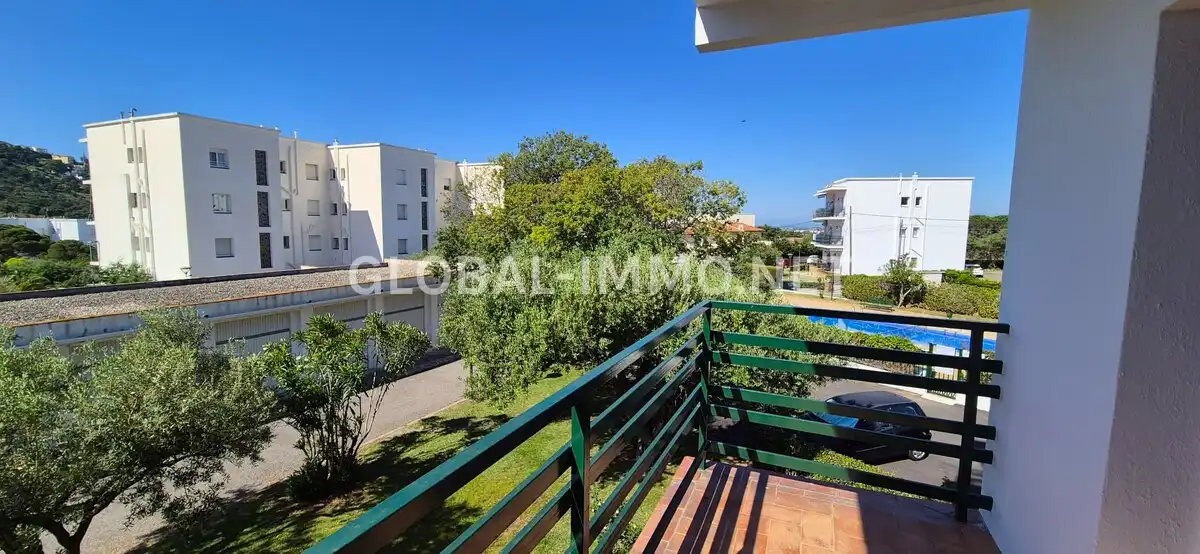 Terrasse von Wohnung zum Verkauf in Roses mit Terrasse, Schwimmbad und Möbliert