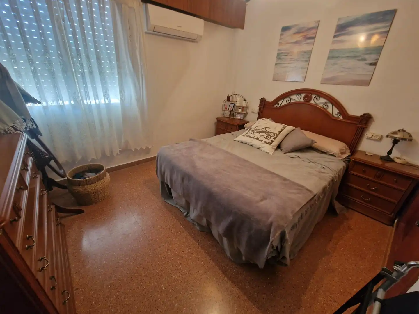 Bedroom of Flat for sale in Águilas  with Air Conditioner, Furnished and Balcony
