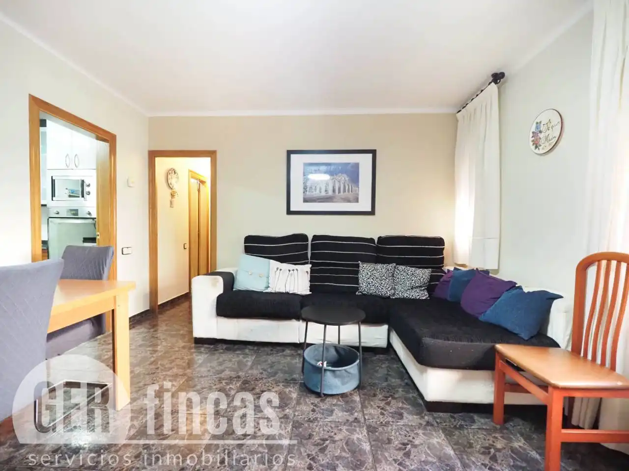 Wohnzimmer von Wohnung zum Verkauf in Terrassa mit Heizung und Alarm