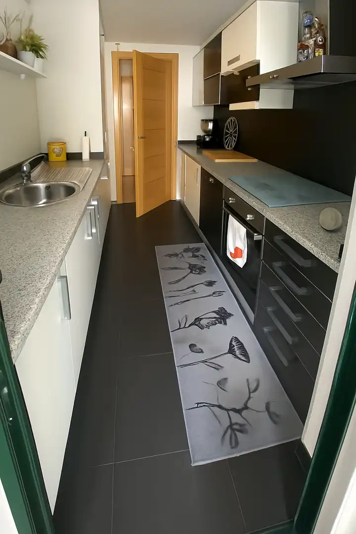 Kitchen of Flat for sale in  Palma de Mallorca  with Air Conditioner, Private garden and Parquet flooring