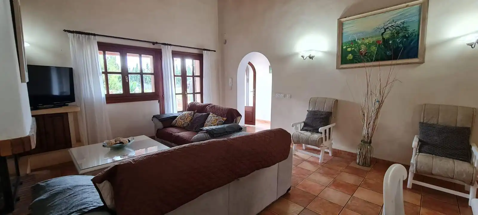 Sala de estar de Casa adosada en venta en Artà con Terraza