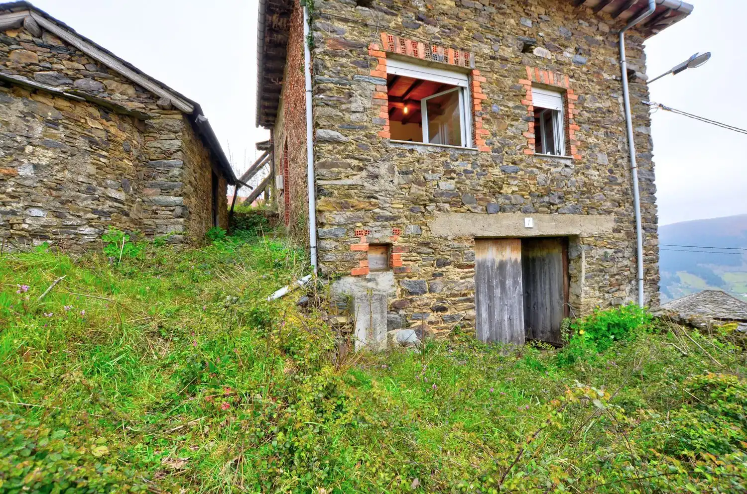 Exterior view of Houses for sale in Cangas del Narcea  with Heating, Storage room and Swimming Pool