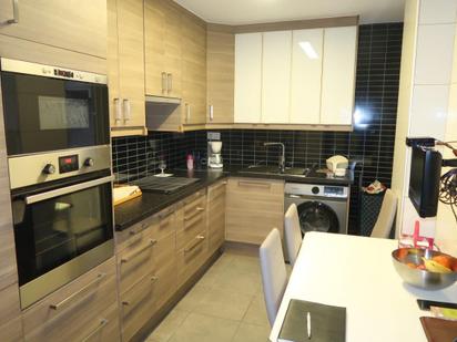 Kitchen of Flat for sale in A Coruña Capital   with Heating, Parquet flooring and Terrace