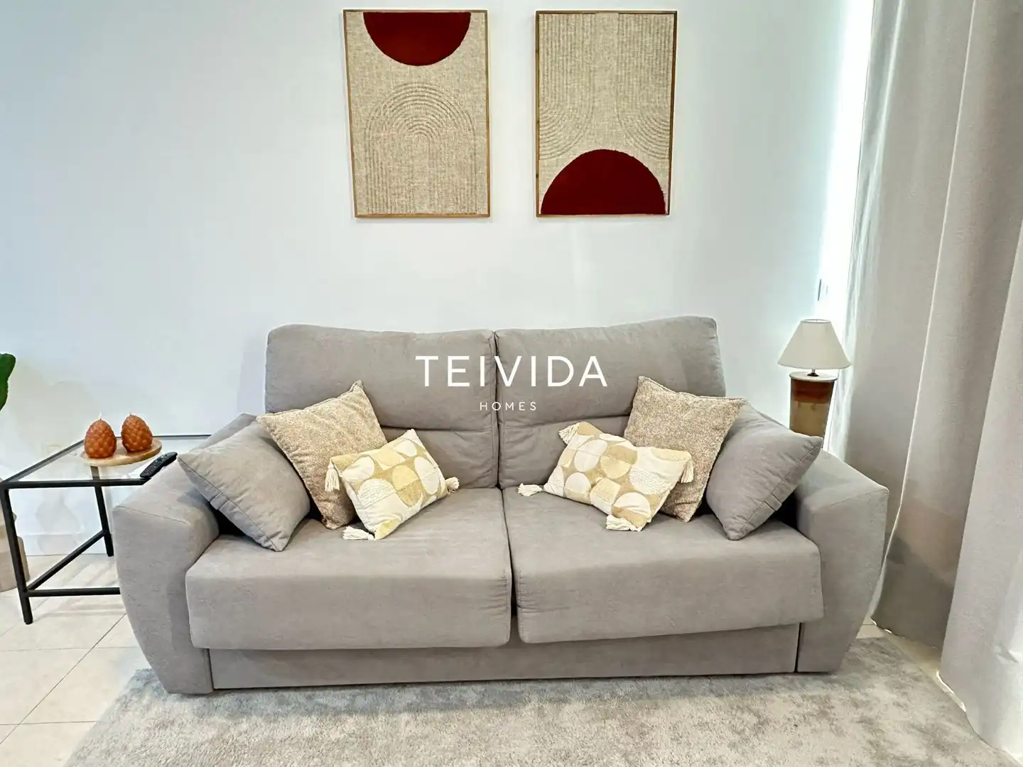 Living room of Flat for rent in Santiago del Teide  with Air Conditioner, Terrace and Swimming Pool