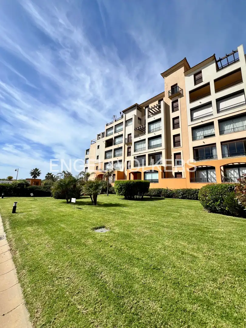 Außenansicht von Wohnung zur Miete in Ayamonte mit Klimaanlage, Heizung und Privatgarten