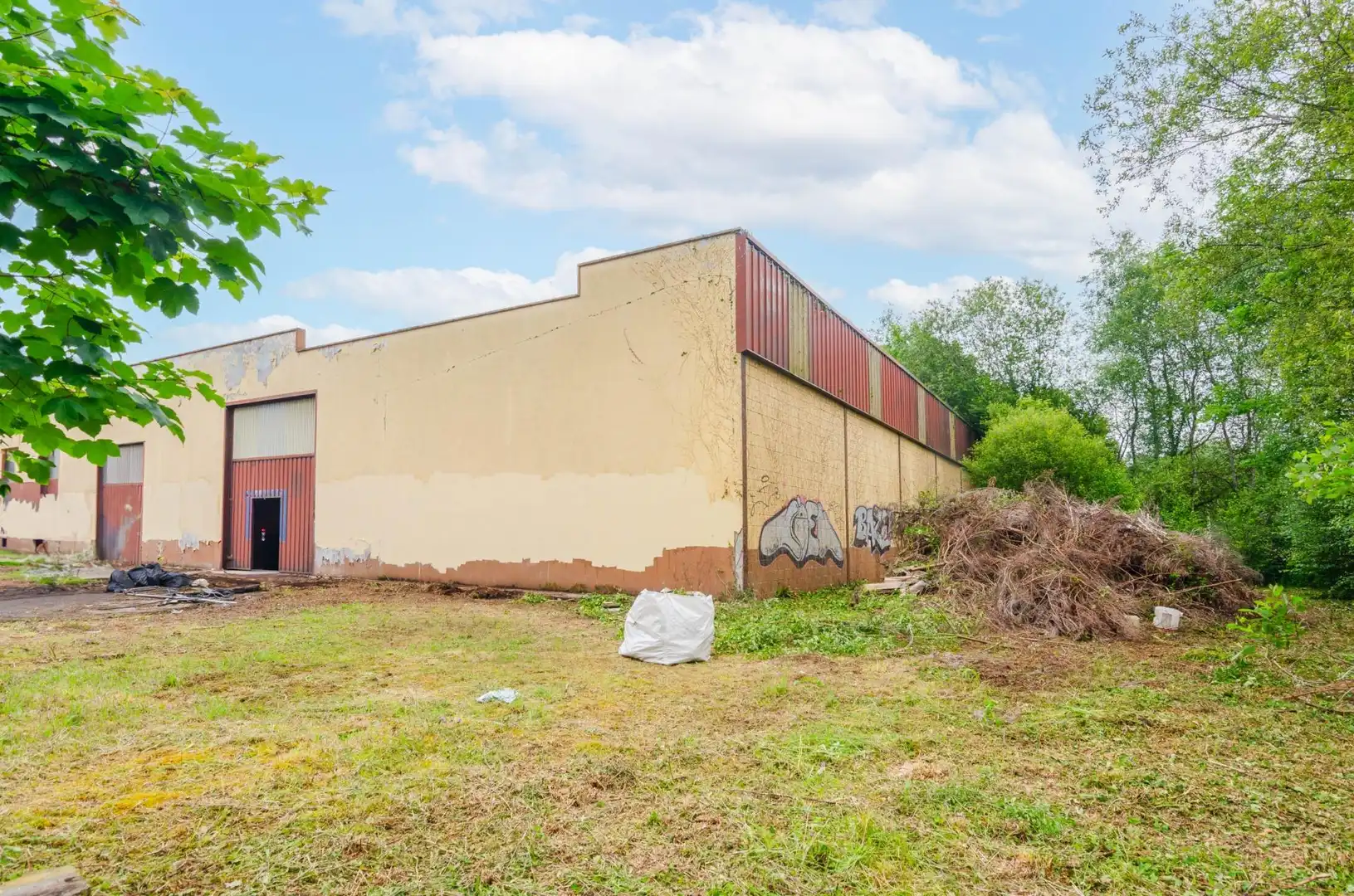 Vista exterior de Nave industrial en venta en Piloña