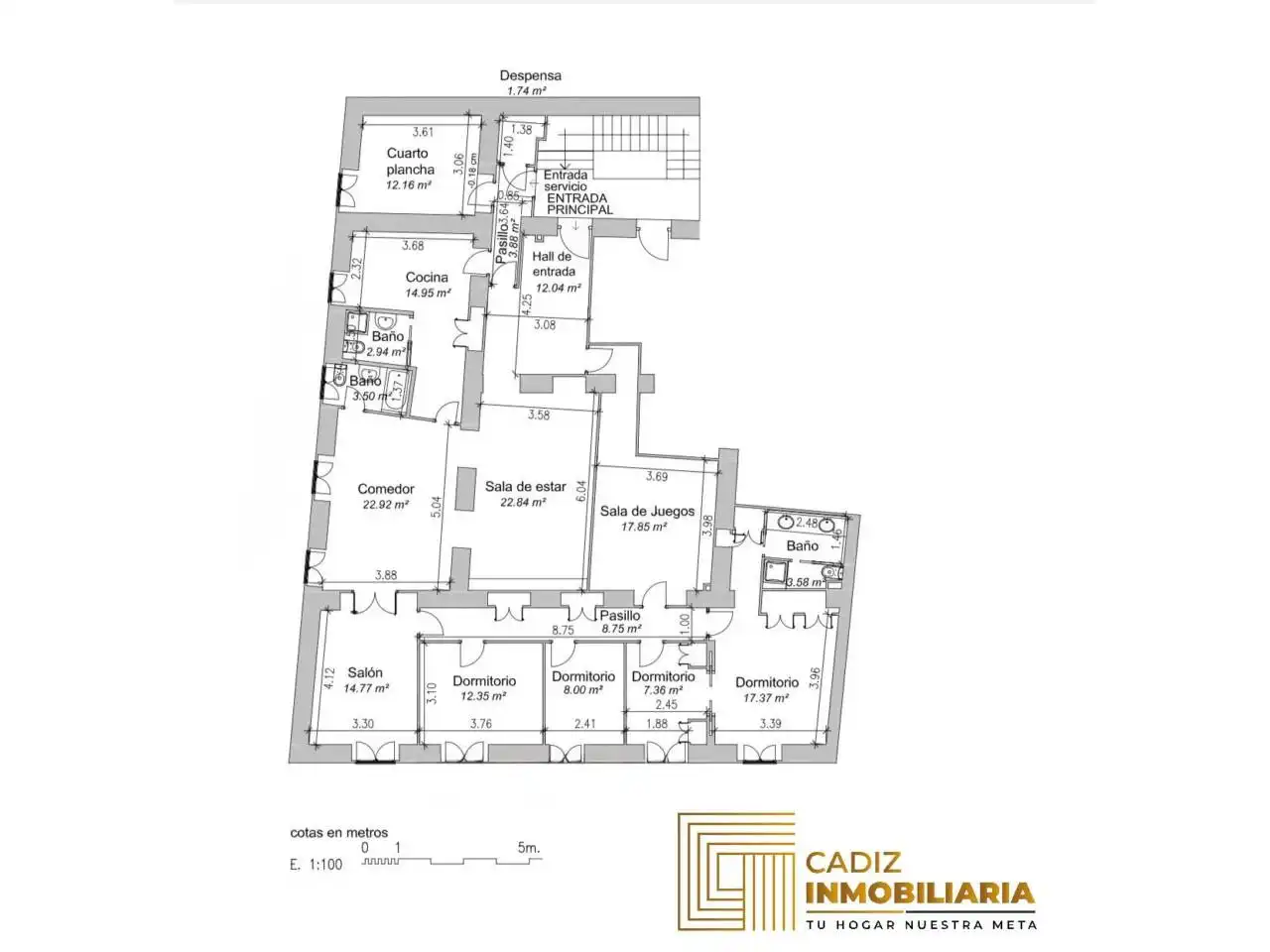 Wohnung zum Verkauf in Cádiz mit Balkon