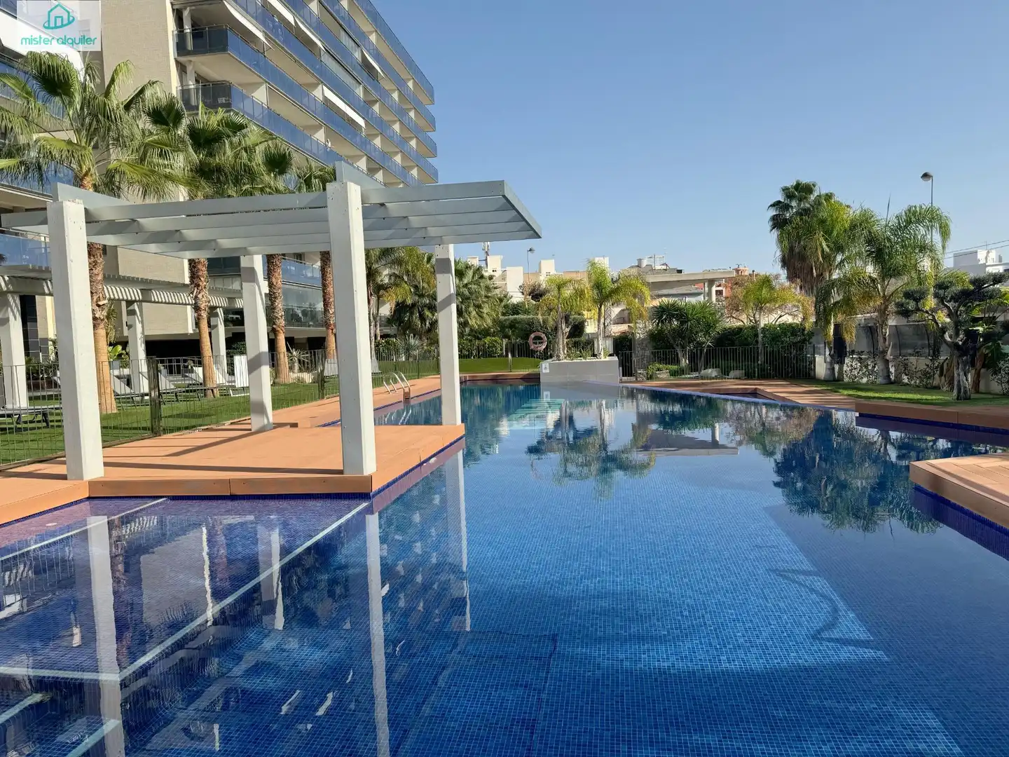 Swimming pool of Apartments for rent in El Campello  with Air Conditioner, Private garden and Terrace