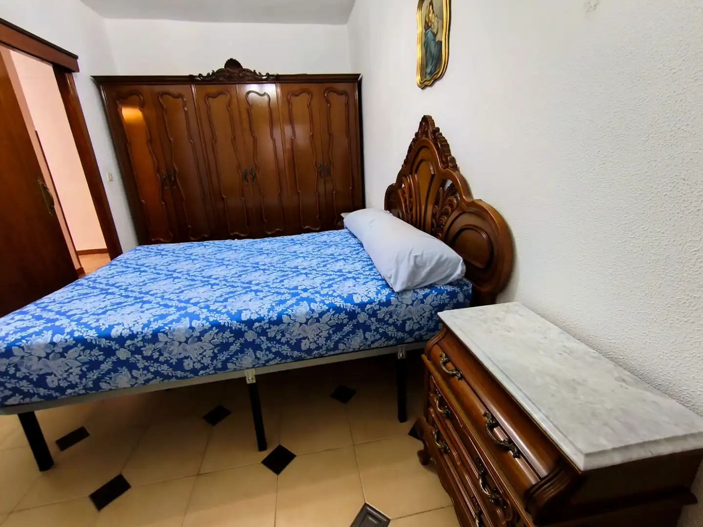 Bedroom of Flat for rent in Badajoz  with Furnished, Oven and Washing machine