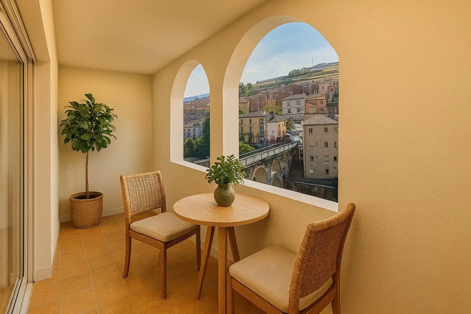 Terrasse von Wohnung zum Verkauf in Roda de Ter mit Heizung und Terrasse