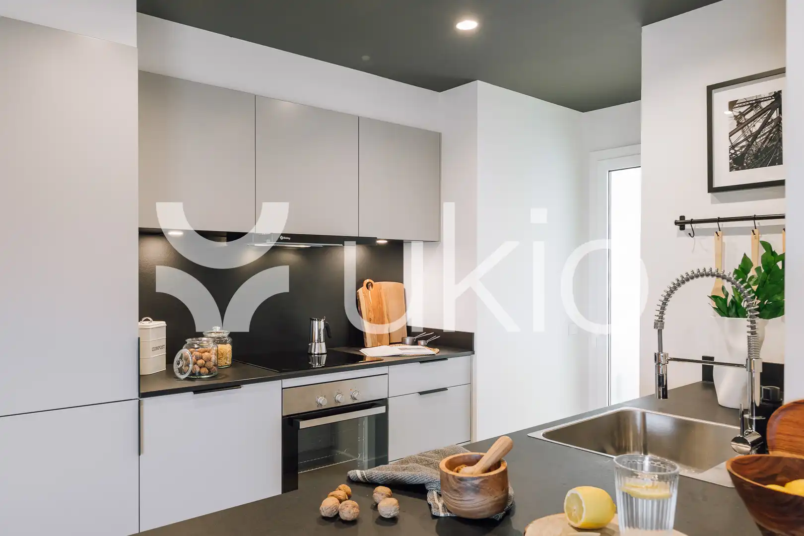 Kitchen of Flat for rent in Barcelona  with Air Conditioner, Heating and Furnished