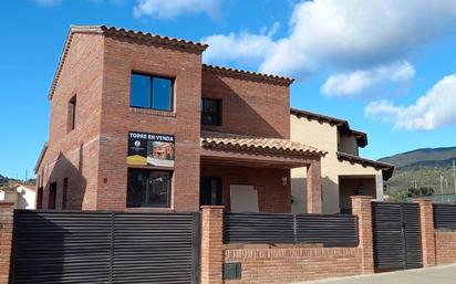 Exterior view of House or chalet for sale in Cànoves I Samalús  with Air Conditioner, Heating and Private garden