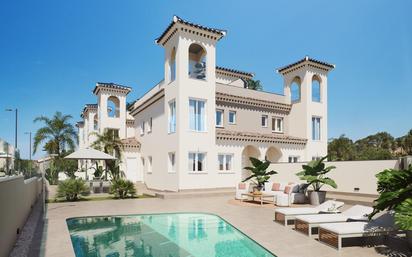 Exterior view of Single-family semi-detached for sale in Bigastro  with Air Conditioner, Private garden and Swimming Pool