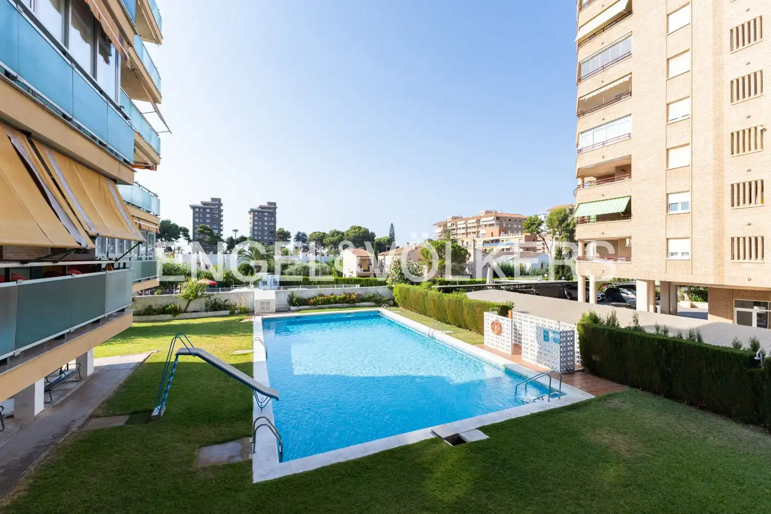 Piscina de Piso en venta en Benicasim / Benicàssim con Calefacción, Jardín privado y Terraza