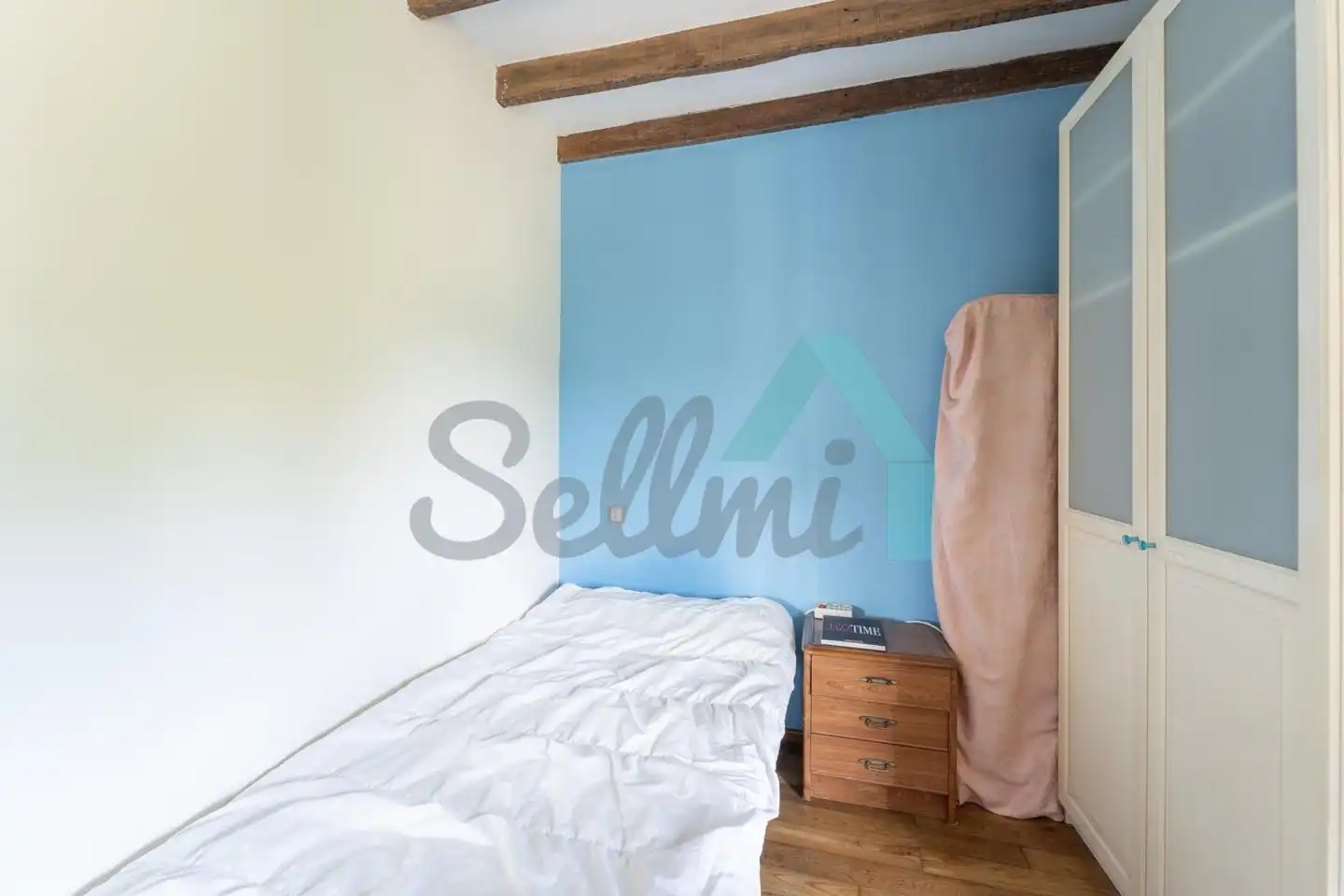 Schlafzimmer von Einfamilien-Reihenhaus zum Verkauf in Carreño mit Heizung, Privatgarten und Parkett