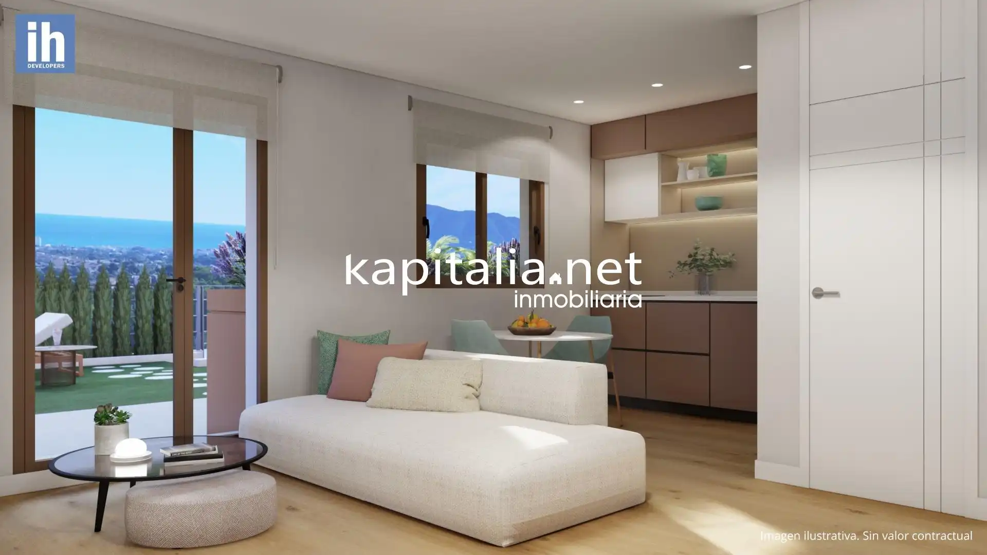 Sala de estar de Casa o chalet en venta en La Nucia con Aire acondicionado y Piscina comunitaria