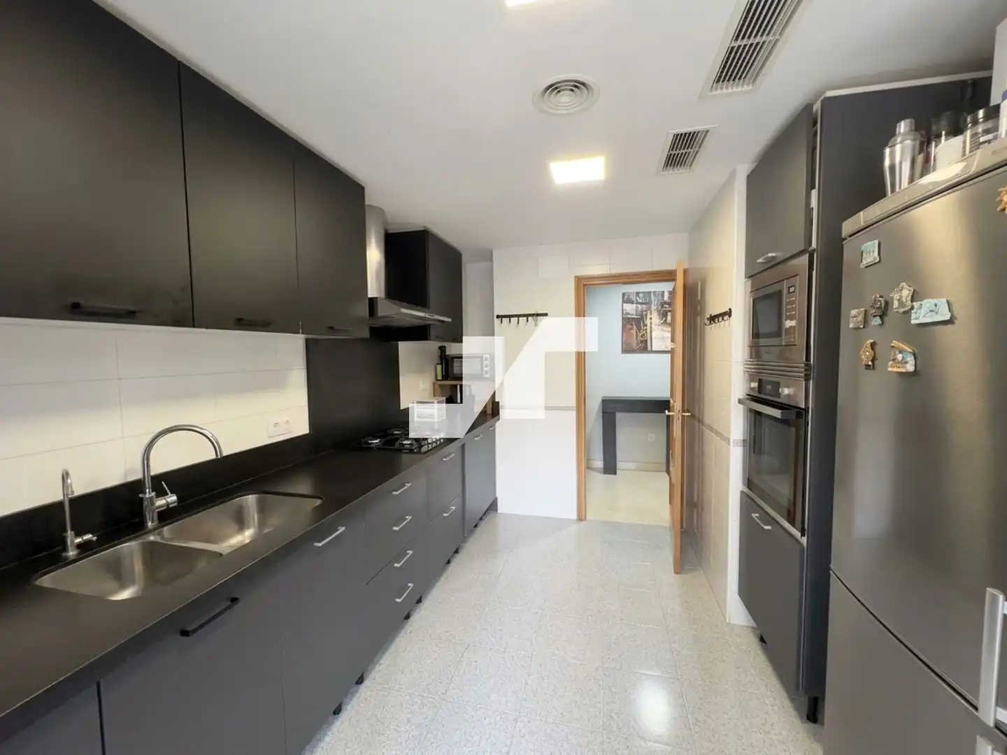 Kitchen of Flat for sale in Burriana / Borriana  with Air Conditioner, Heating and Storage room