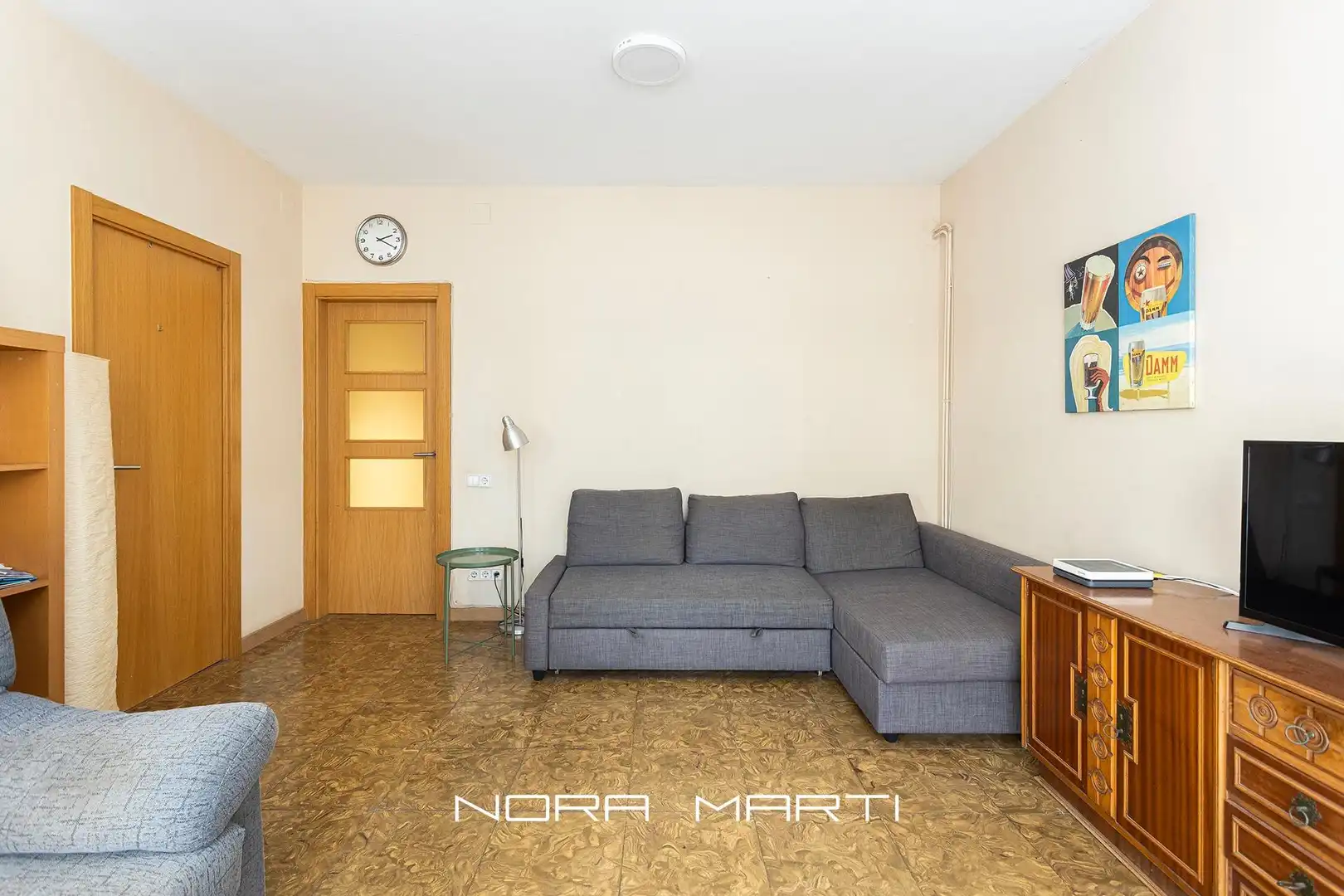 Wohnzimmer von Wohnung zum Verkauf in Barcelona mit Heizung und Balkon