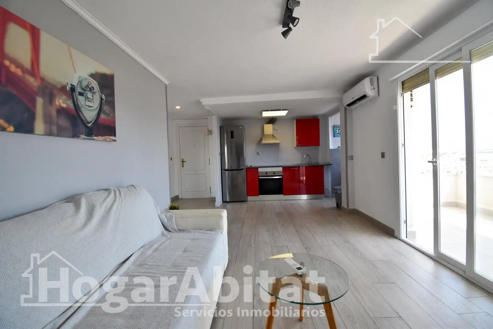 Living room of Flat for sale in Miramar  with Air Conditioner, Terrace and Balcony