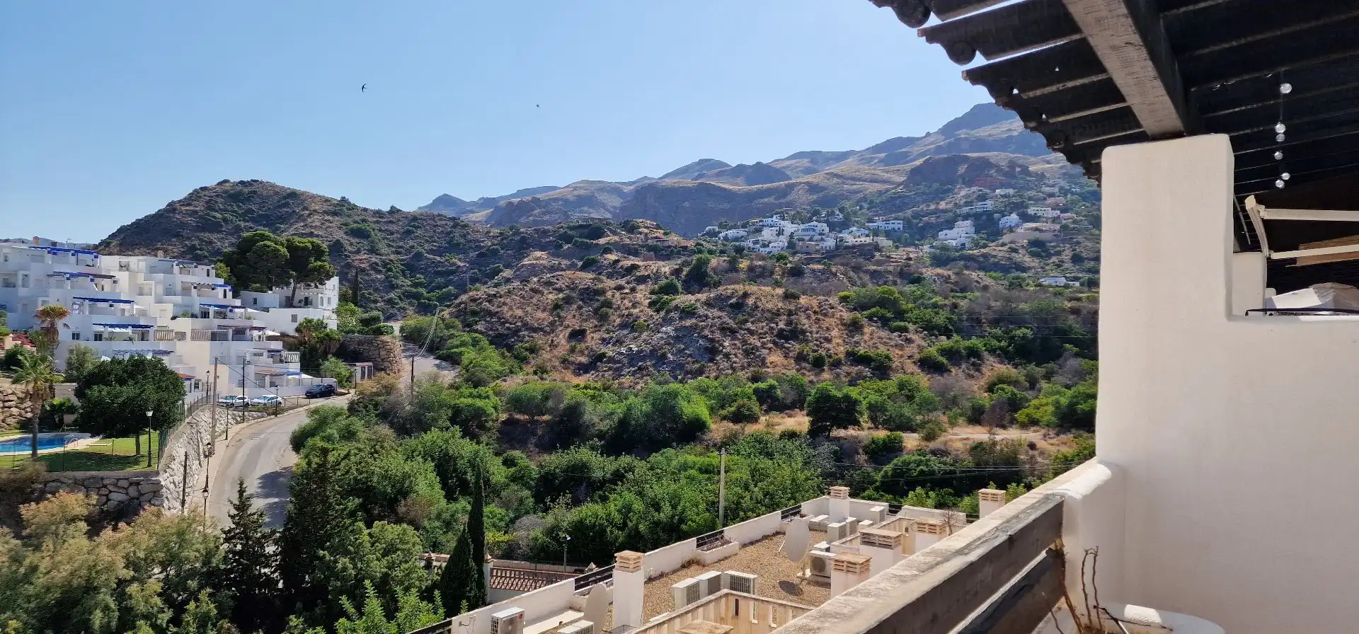 Außenansicht von Wohnungen zum Verkauf in Mojácar mit Klimaanlage, Heizung und Terrasse