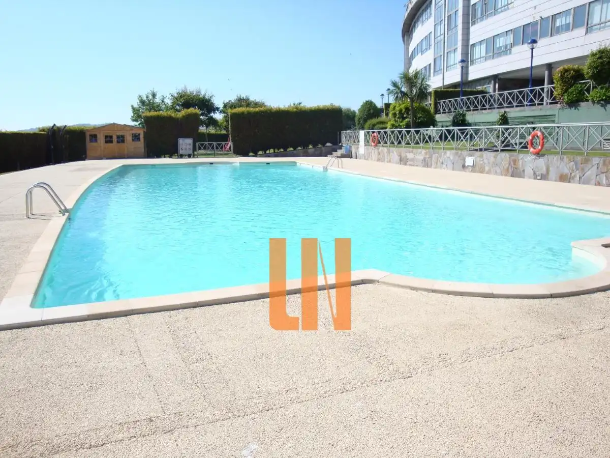 Swimming pool of Flat for sale in Culleredo  with Heating, Storage room and Oven