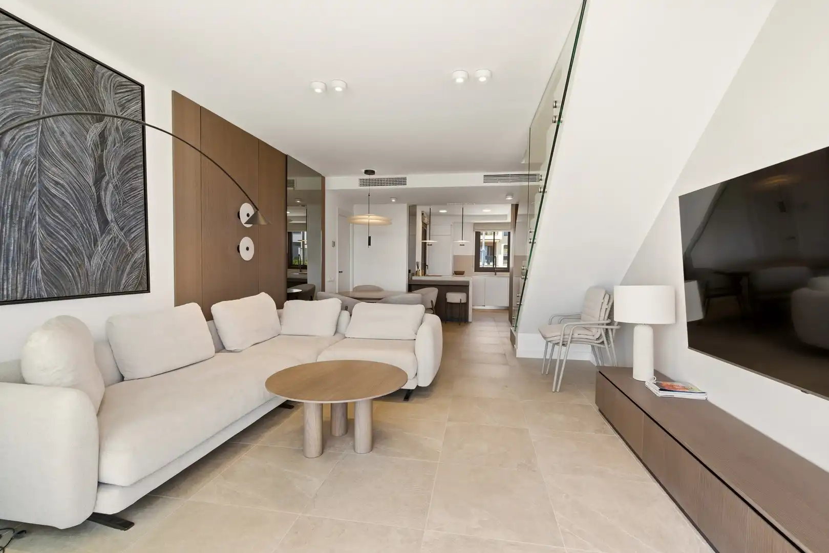 Living room of Attic for sale in Estepona  with Air Conditioner, Terrace and Swimming Pool