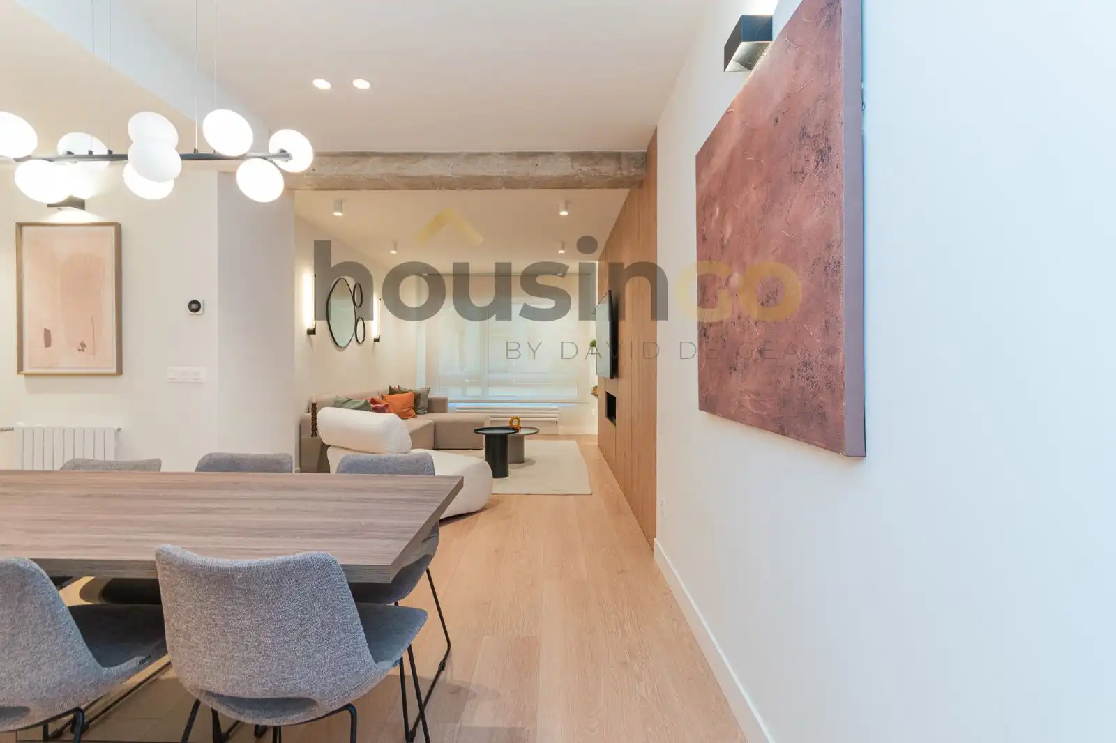 Wohnzimmer von Wohnung zum Verkauf in Madrid mit Klimaanlage, Heizung und Parkett