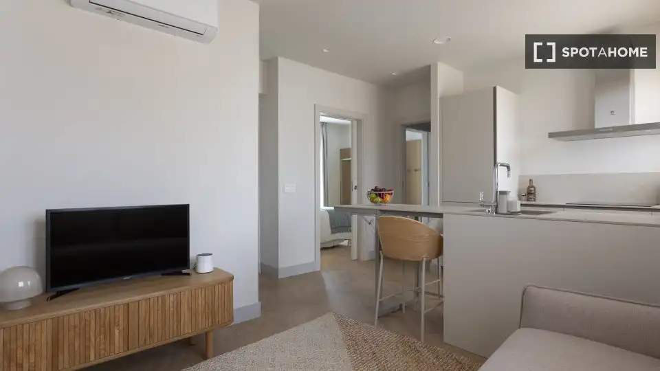 Living room of Apartments for share in San Cristóbal de la Laguna  with Air Conditioner, Terrace and Furnished
