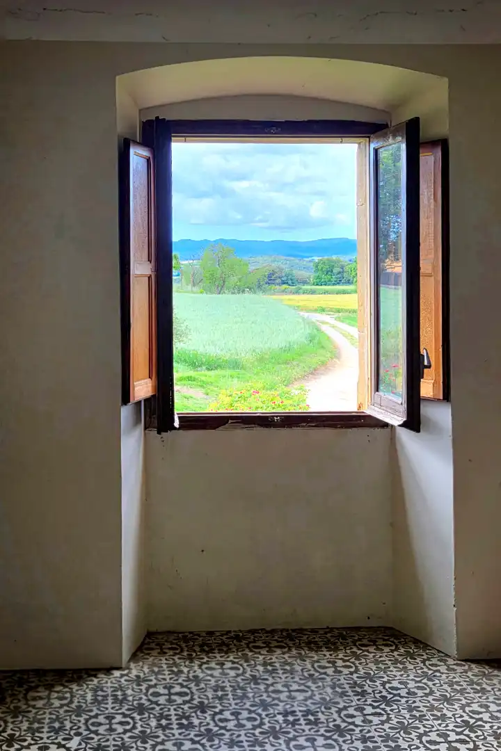 Jardí de Finca rústica de lloguer en Corçà amb Jardí privat, Parquet i Moblat