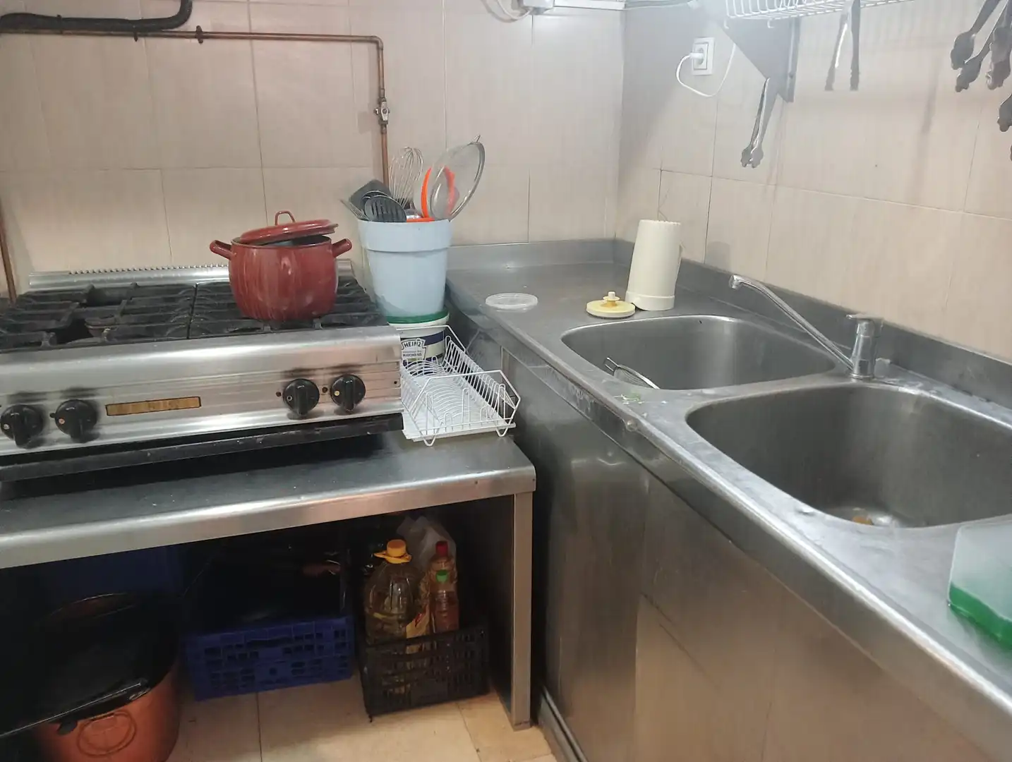 Cocina de Local en traspaso en Vila-real con Terraza y Amueblado