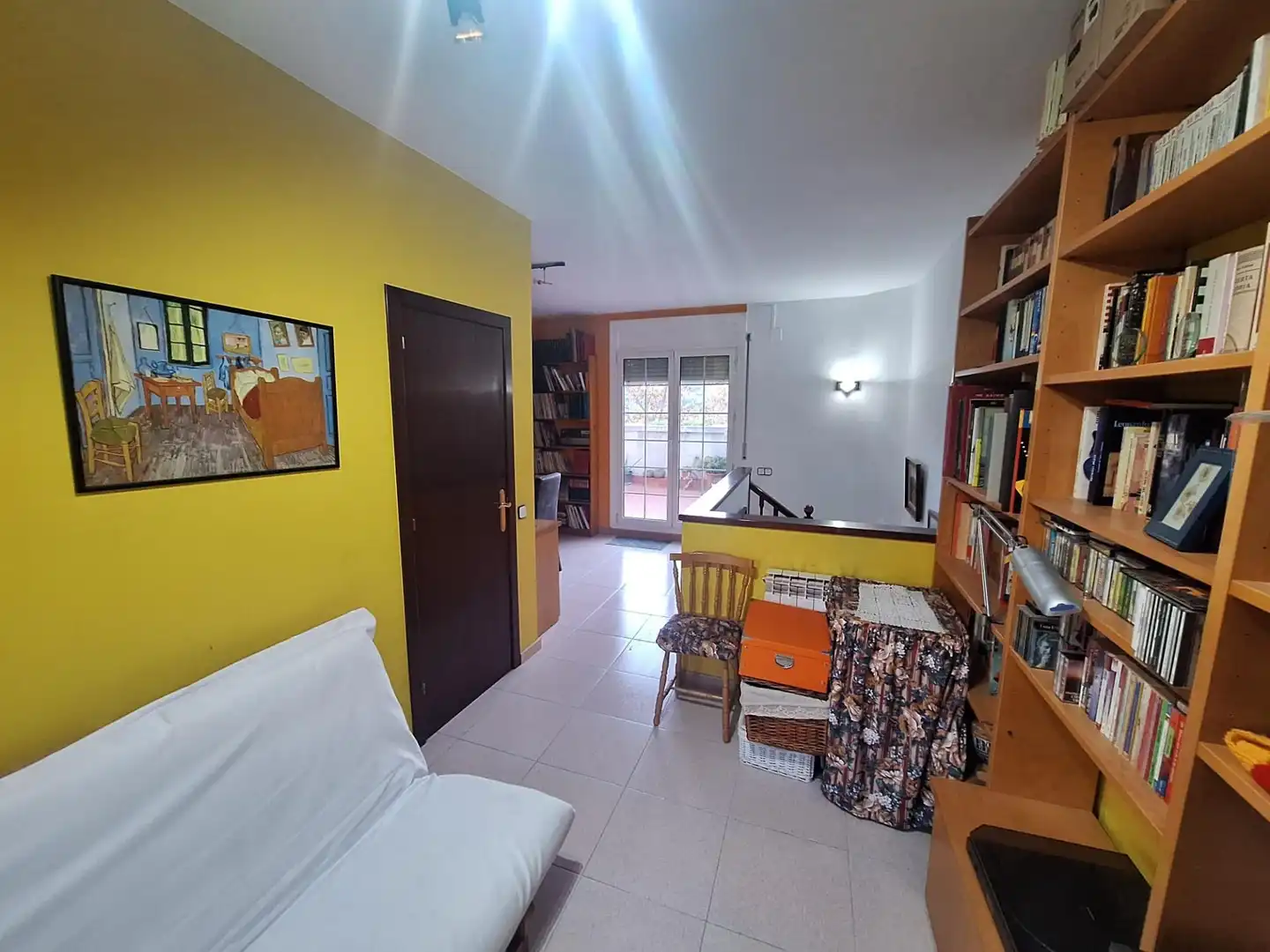 Sala de estar de Casa adosada en venta en Sabadell con Aire acondicionado, Jardín privado y Terraza