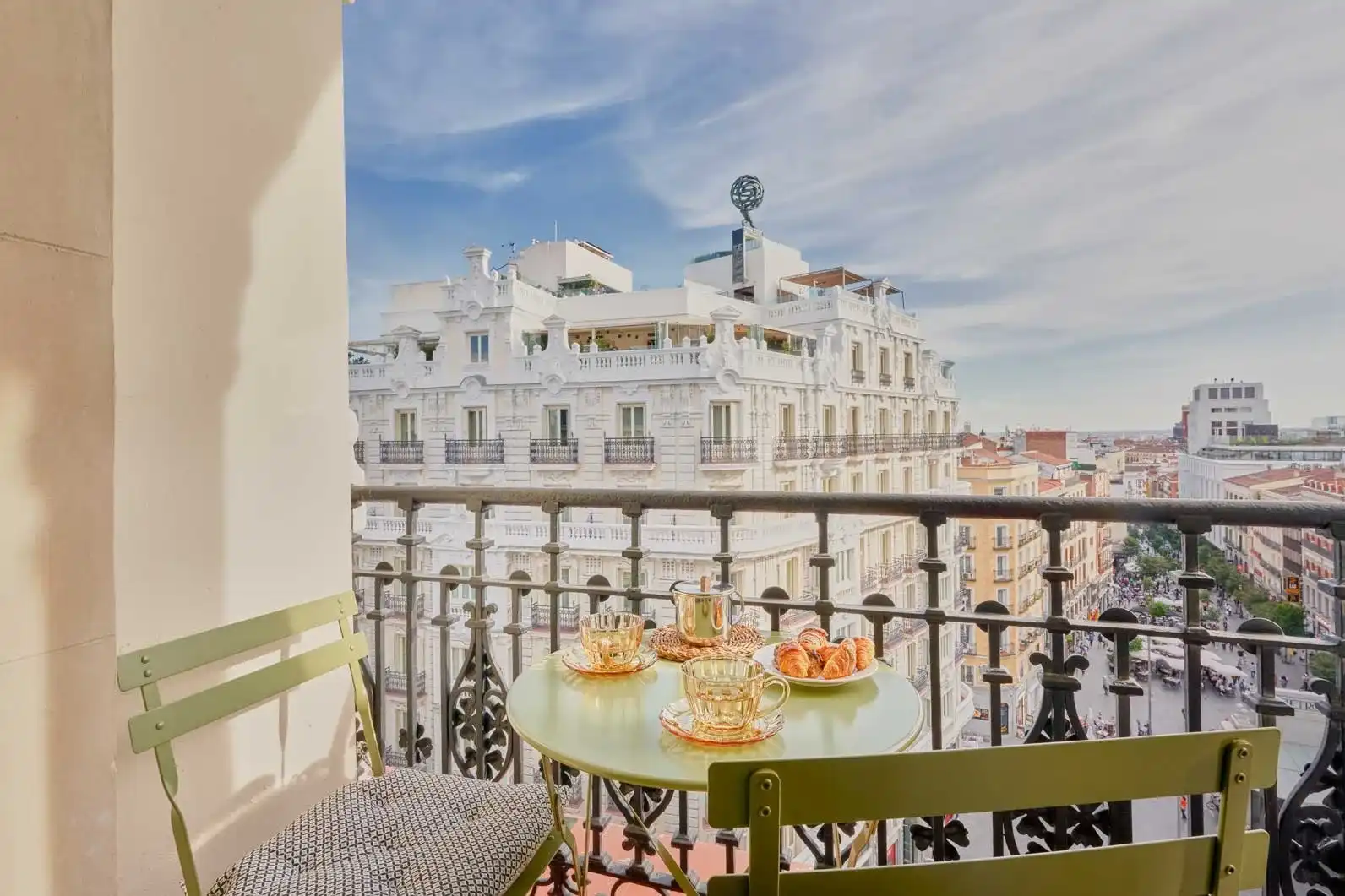 Terraza de Apartamento de alquiler en Madrid con Aire acondicionado, Calefacción y Amueblado