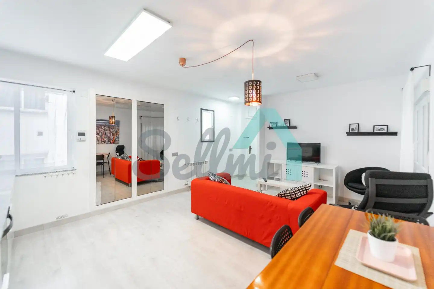 Sala de estar de Piso de alquiler en Oviedo  con Calefacción y Amueblado
