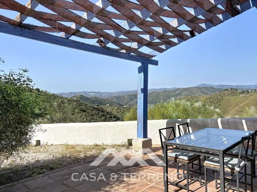 Terrassa de Casa o xalet en venda en Canillas de Aceituno amb Jardí privat, Terrassa i Piscina