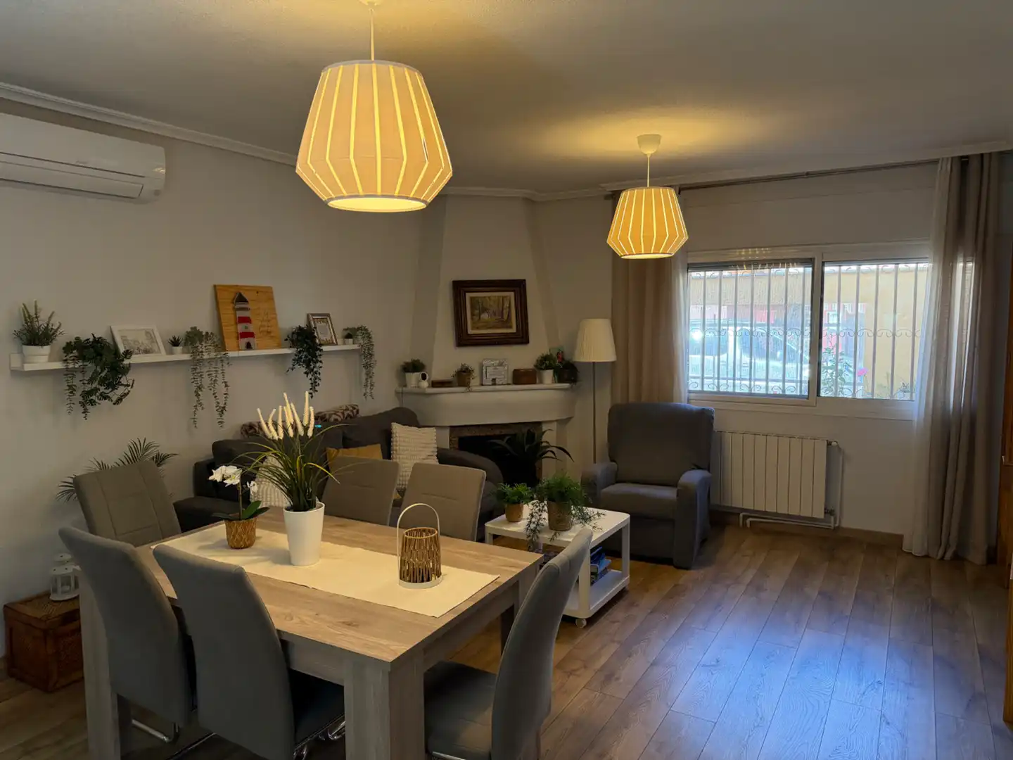 Living room of Houses for sale in Archena  with Air Conditioner, Parquet flooring and Furnished