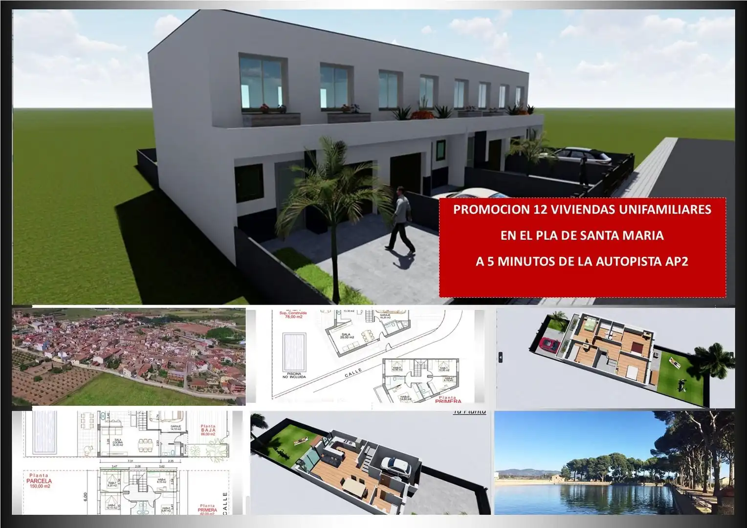 Detached homes for sale in El Pla de Santa Maria  with Air Conditioner, Private garden and Terrace