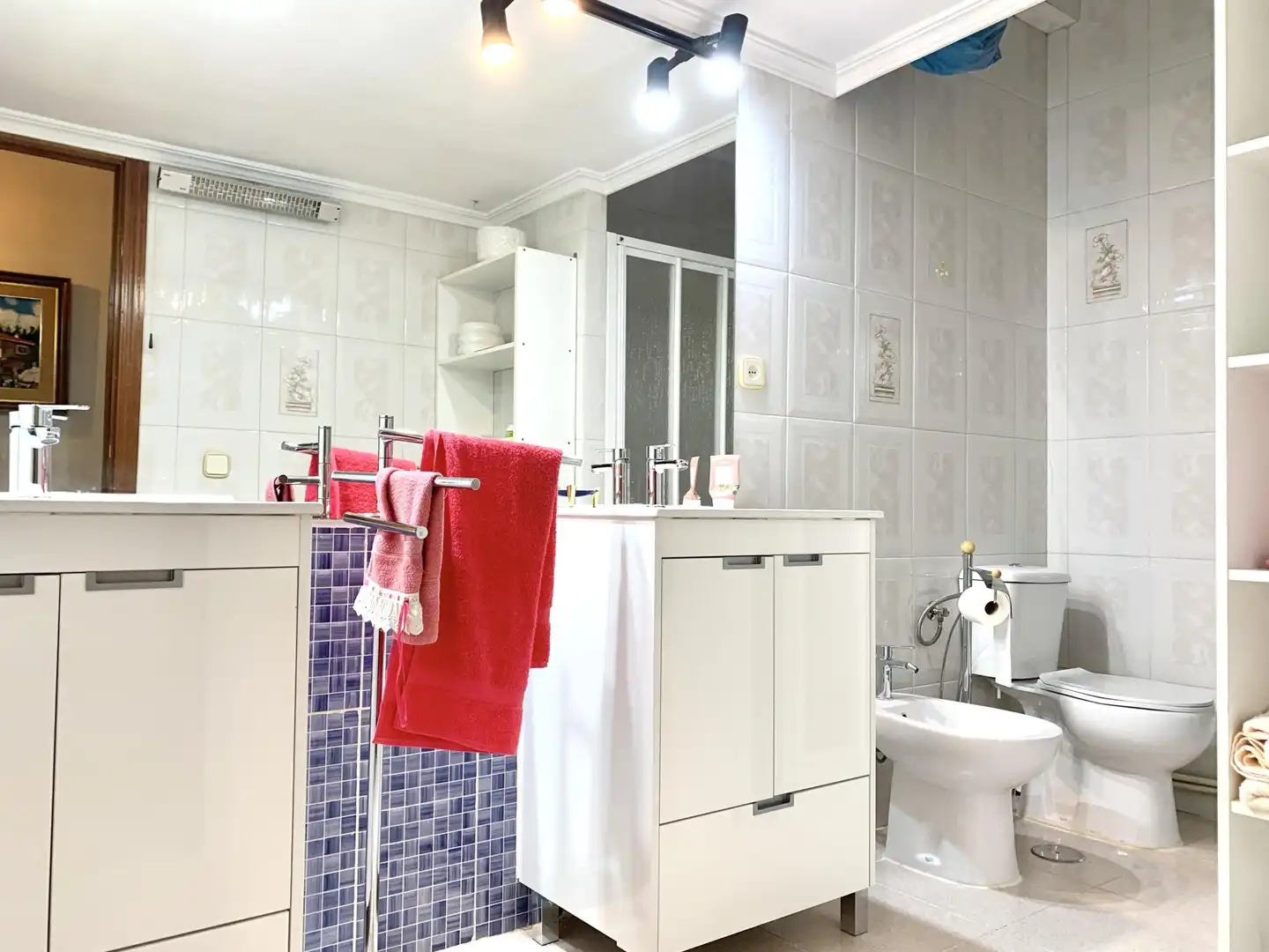 Bathroom of Flat for rent in Madrid  with Heating, Parquet flooring and Terrace