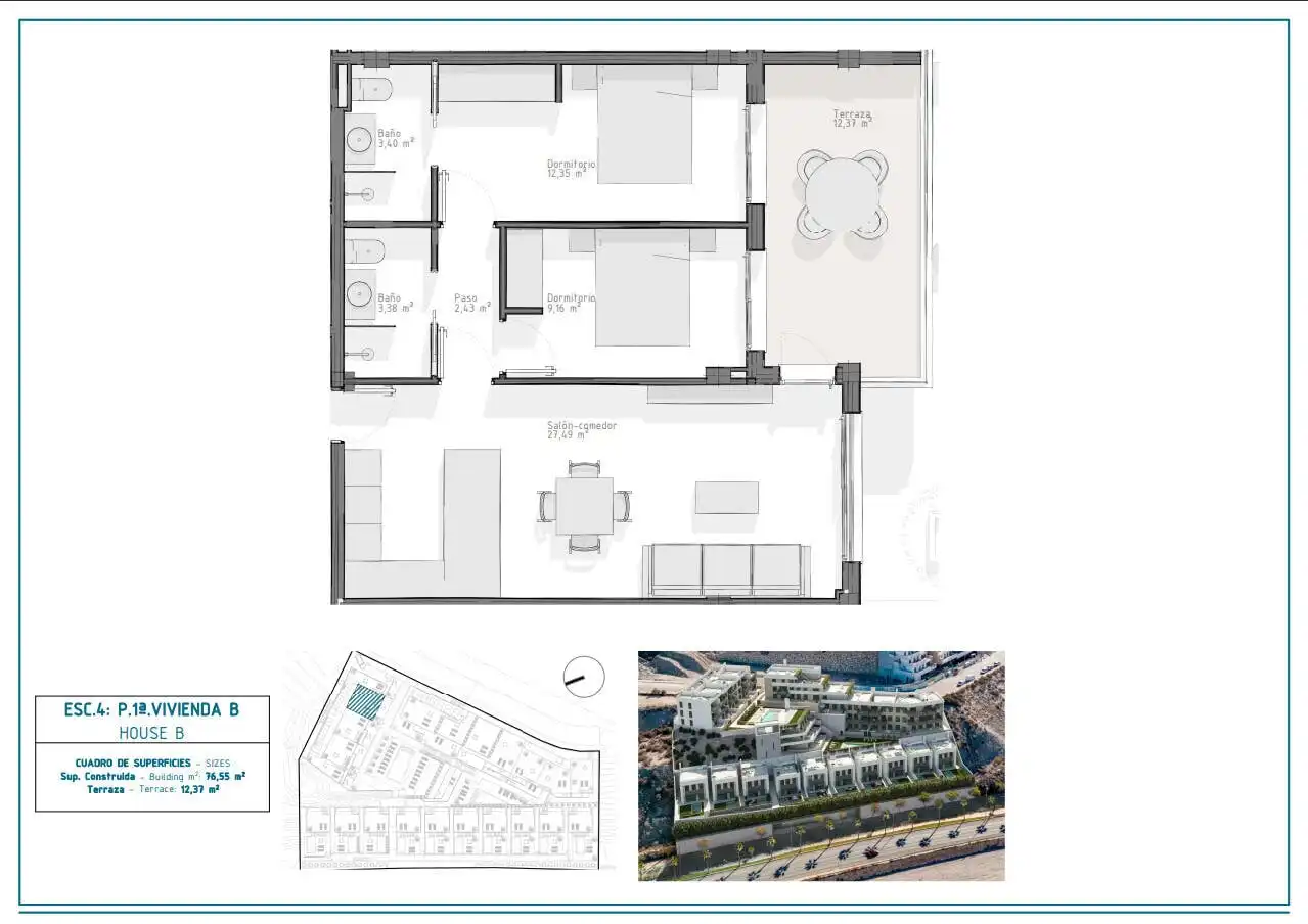 Apartament amb terrassa en venda a El Hornillo, imagen 15