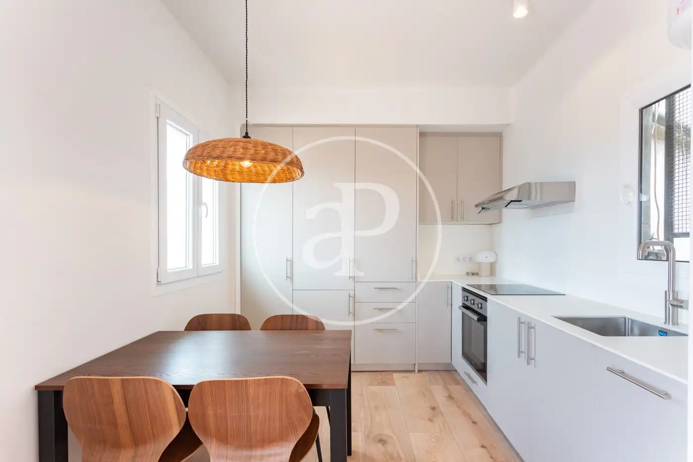 Kitchen of Flat for rent in Barcelona  with Air Conditioner, Heating and Terrace
