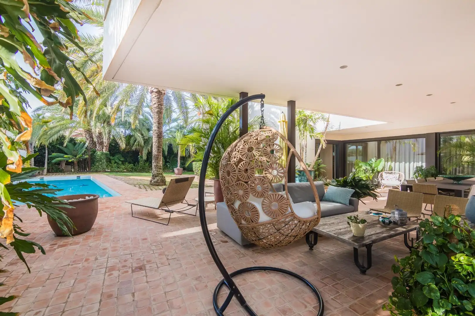 Terrasse von Haus oder Chalet zum Verkauf in Elche / Elx mit Klimaanlage, Heizung und Privatgarten