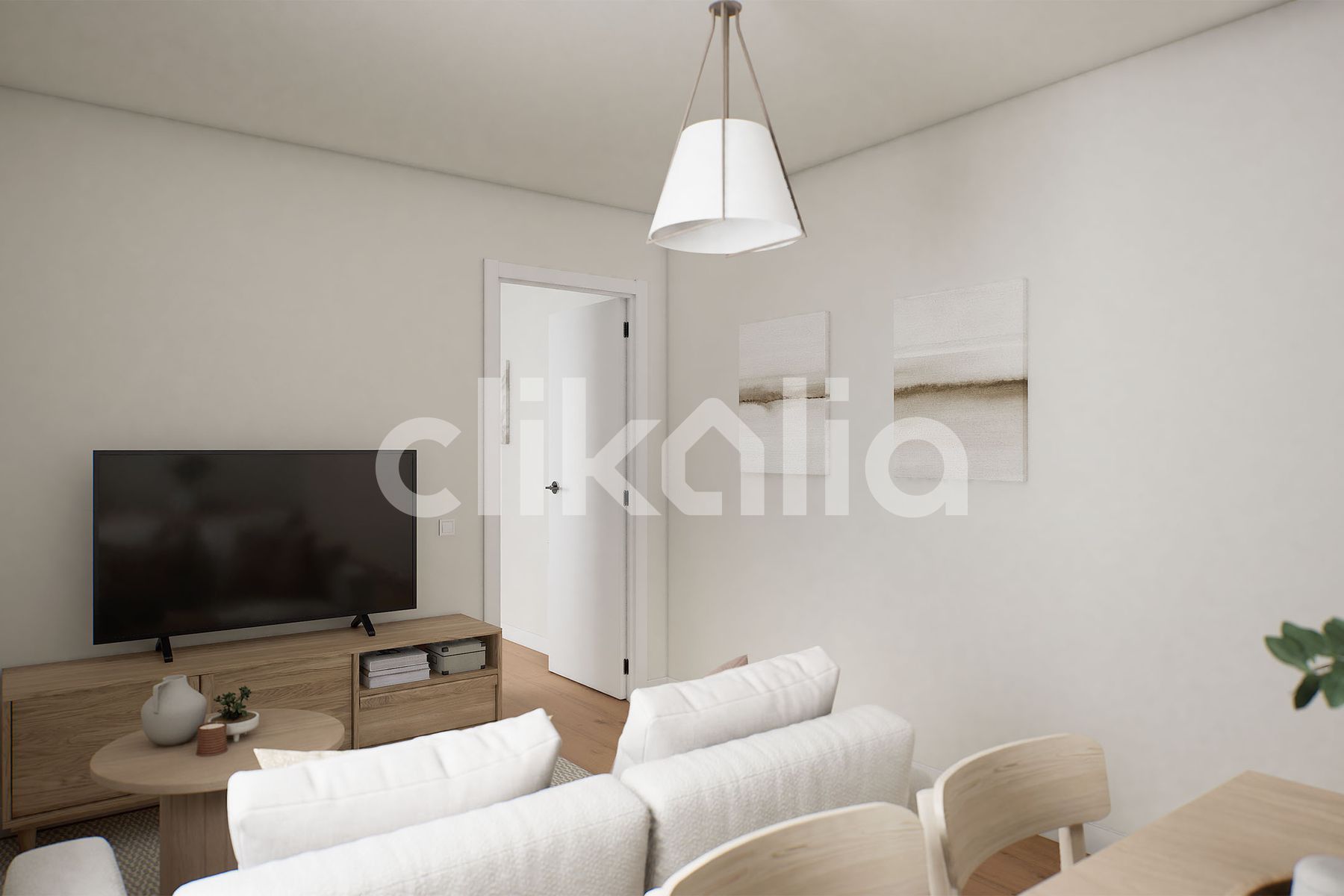 Sala de estar de Piso en venta en  Madrid Capital con Aire acondicionado y Calefacción